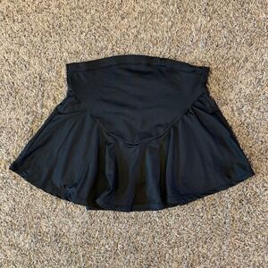 Shein Maternity Skort Womens Small Black Athletic Workout Activewear Mini Skirt